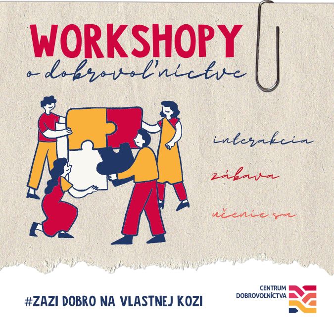 banner workshopy o dobrovoľníctve